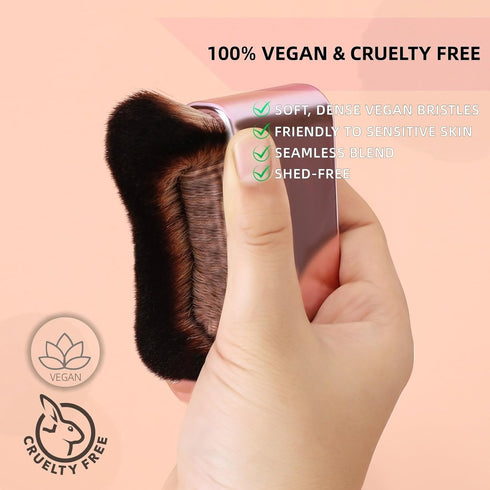 Self Tanner Brush, Kabuki Brush for Body, Professional Makeup Brush for Flawless Leg Makeup, High Density Foundation