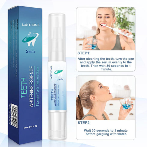 Teeth Whitening Pen, Essence Gel for Intensive Stains Removal, Reduce Teeth Yellowing (3PCS)