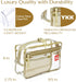 Rough Enough Clear Toiletry Bag for Traveling Women, Large Stiff Makeup Cosmetic Organizer for Travel Size Toiletries