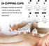 Cupping Set, 24 Cups Cupping Kit for Massage Therapy, Professional Vacuum Cupping Set for Muscle Pain Relief