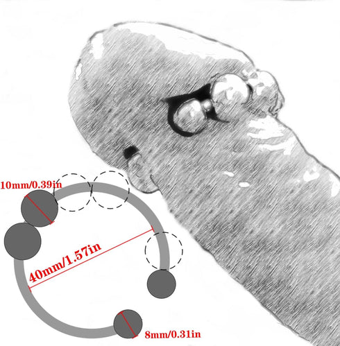 TenFruit Delay(1.57") Metal Penis Ring Stainless Steel Cock Head Glans Orgasm Increase Delay Ejaculation Male Semen