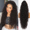 ORSUNCER Long Wavy Ponytail Extension, Black Brown 30" Curly Clip in Hair Extensions for Women
