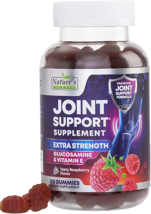 Extra Strength Glucosamine Joint Support Gummy - Joint Health Support & Flexibility for Back, Knees, & Hands