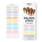 MOYOU LONDON 20 Pc Semi Cured Gel Nail Strips, Easy Apply & Remove Pastel Sweets Gel Wraps for Nails