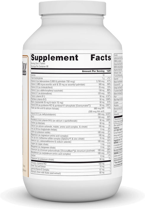 Source Naturals Life Force Multiple - Energy Activator, 180 Tablets