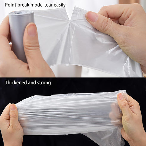 Mini Strong Trash Bags - 0.5 Gal Small Garbage Bags for Desktop Mini Trash Can, 300 Counts, White