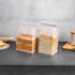 Roppolo 50 3.9 Inch Packing Pcs Bread Bags with Tin Tie, Mini Loaf Bags Made Of White Cotton Paper, Storage Bag