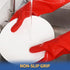 BOOMJOY Reusable Kitchen Gloves, Heavy Duty Dish Washing Gloves, 3 Pairs, Size-L, Red