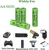 16 Packs AA 500mAh Rechargeable Solar Lights Batteries, 1.2V Ni-MH Double A Battery for Outdoor String Pathway Lights