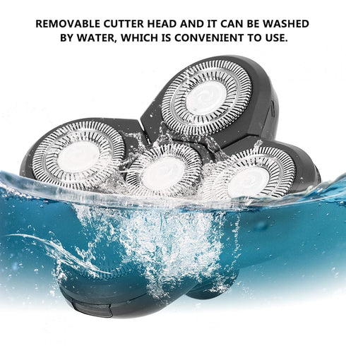Universal Electric Beard Shaver Carver - 5 Blade Rotating Head Replacement Shavers for Men Grooming Kit