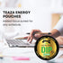Teaza Peppermint Herbal Energy Pouch - 10 Count, 4 Camo Pucks for Natural Energy Boost
