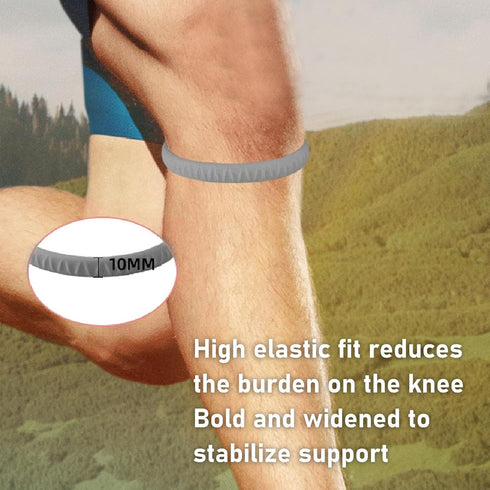 ZJchao Knee Support Strap, Patella Tendon Knee Straps Soft Sports Support Band for Basketball Running