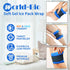 Reusable Soft Gel Ice Pack Wrap for Injuries, Flexible Hot Cold Pack for Neck, Shoulder, Knee, Ankle, Wrist, Foot,