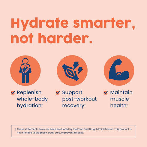 NativePath Hydrate Electrolytes Powder, Zero Sugar with BCAAs, Peach Mango Flavor, Keto & Paleo Friendly, 30 Servings