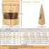 Blisstime Stand Up Pouches - 50 Pack Kraft Paper Bags with Matte Window for Small Business Home Use