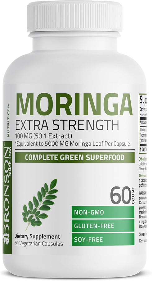 Bronson Morgina Extra Strength Complete Green Superfood, Non-GMO, 60 Vegetarian Capsules