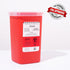 Alcedo Sharps Container for Home Use, 1 Quart Biohazard Needle and Syringe Disposal, Portable for Travel