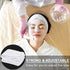 Whaline Spa Facial Headband - Adjustable Terry Cloth Makeup Wrap for Face Washing, Shower, 3 Pieces (White, Black, Pink)