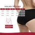 High Waist Black Organic Cotton Period Underwear - Reusable & Ultra-Absorbent, Size XS