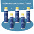 Vegan Fragrance Free Lip Balm Set, Unscented, 5 Tube Set, Organic Jojoba and Avocado Oil, Natural Moisturizer