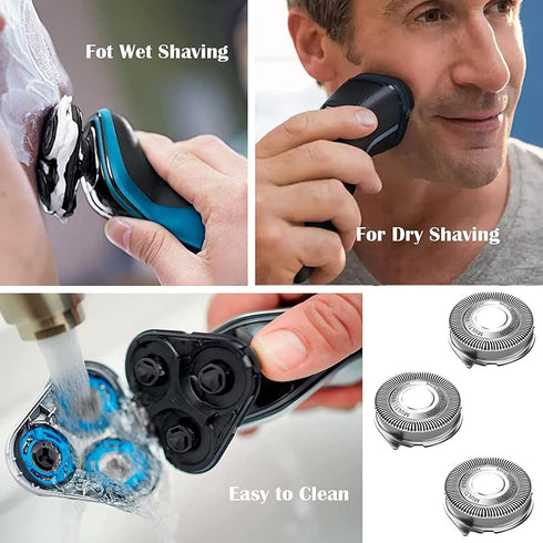 Replacement Head for Philips Series 5000 Shavers, SH50/52 Shaving Blade Compatible with Series 5000 5300 5100