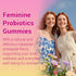 Lunivox Gummies Immune 60 Count Her Juicy Feminine Probiotics for Women, with Prebiotics & Slippery Elm - Promotes pH