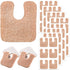 48 Pieces U Shaped Felt Callus Pads, Metatarsal Foot Pads for Pain Relief, Adhesive Pads for Men and Women