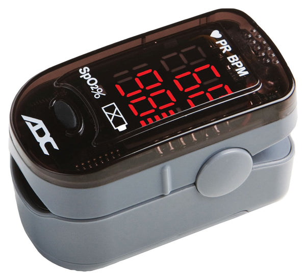 ADC AD2200 Advantage 2200 Digital Fingertip Pulse Oximeter - Black, Adult, Small
