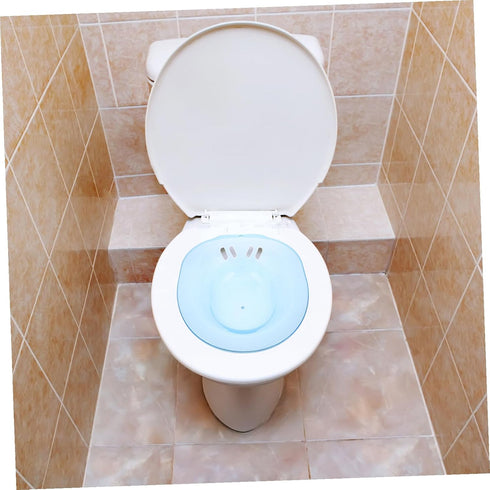 Pregnant Women Sitz Bath Basin Blue Ergonomic Comfortable Soaking Tub for Postpartum Care Treatment and Intimate