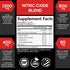 Extra Strength Nitric Oxide Supplement, 3X Strength L Arginine, Citrulline Malate, AAKG, Beta Alanine - 180 Capsules