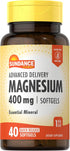 Sundance Magnesium 400mg | 40 Softgels | Non-GMO, Gluten Free Essential Mineral Supplement