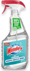 Windex Vinegar Glass and Surface Cleaner Spray Bottle, Packaging Designed to Prevent