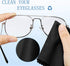 50 Pieces Microfiber Cleaning Cloths for Glasses, 7 x 6 Inch for Electronics and Screens