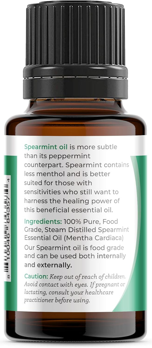 Viva Doria 100% Pure Spearmint Essential Oil, Undiluted, Food Grade, 15 mL (0.5 Fluid Ounce)