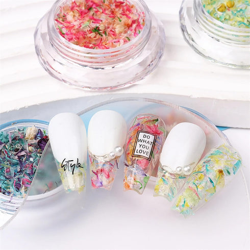 3 Boxes Mini Dry Flowers Tiny Dried Flowers Resin Fillers Pressed Flowers Mini Flower for Nails Crafts DIY Resin Mold Jewelry Making Nail Art Decoration(A)