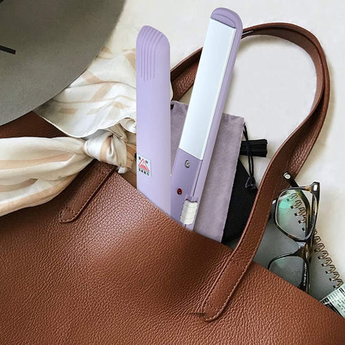Mini Dual Purpose Curling Iron, Mini Flat Iron, Hair Straightener, 2 in 1 Ceramic Flat Iron & Curler