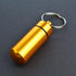 10 Pcs Portable Pill Case, Bantoye Waterproof Aluminum Pill Holders with Keychain for Outdoor Camping Traveling,