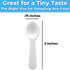 Extra Sturdy 200ct Plastic Tasting Spoons - BPA Free Disposable Mini Tasters for Ice Cream, Sauces & Appetizers