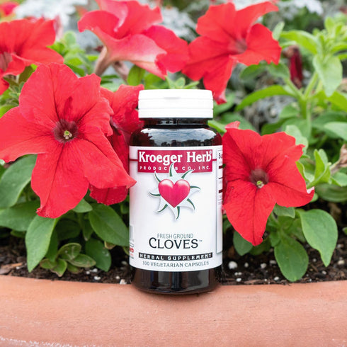 Kroeger Herb Cloves - Natural Antioxidant, Liver Health, Digestive Supplement - Vegetarian, Non-GMO, 100 Capsules