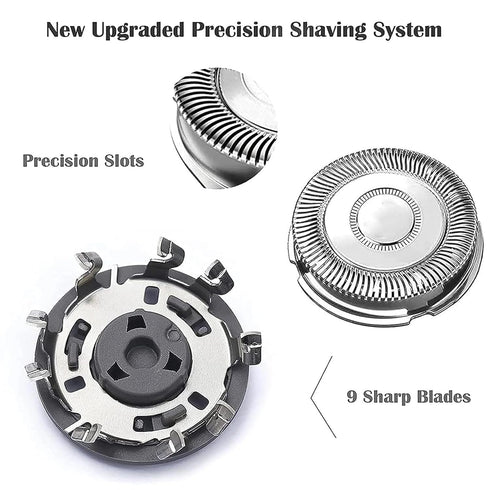 SH70/71 Replacement Heads Blades, Compatible with Neroclo Series 7000 Shavers, 3-Pack OEM Upgrade for Razor Shaver Heads