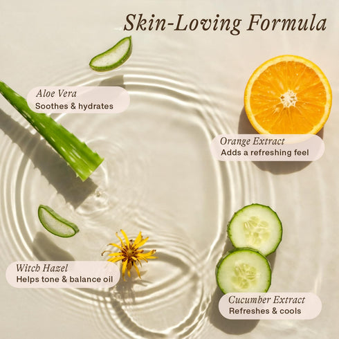 Makeup Remover - USA Made with Natural & Organic Ingredients, Gentle Non-Greasy for All Skin Types