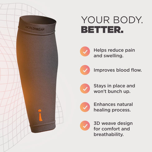 Incrediwear Calf Sleeve - Calf Sleeves for Men and Women to Help with Muscle Pain Relief, Shin Splints, and Muscle