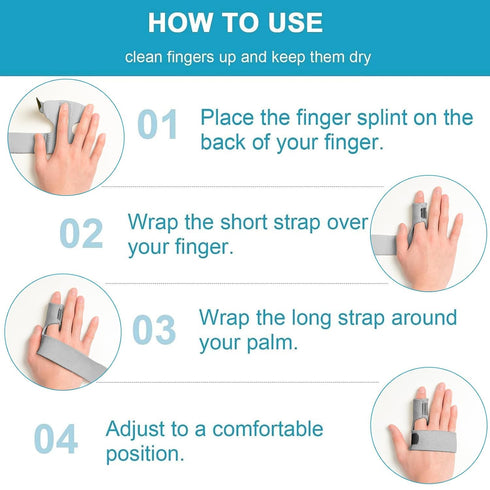 Immobilizer Sumifun Finger Brace, Trigger Finger Splint for Index Middle Ring Pinky Finger Arthritis Pain, Tendon