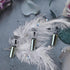 Empty Nail Polish Bottles Gold Top, 6PCS 10ML Glass Bottles with Funnel & Mixing Balls for Nail Art