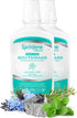 SprinJene Fluoride Free Mouthwash, Alcohol Free for Fresh Breath & Gum Health, 2PK with Black Seed Oil & Zinc