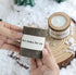 T-shin Country Log Aroma Candle with Holder,Wooden Rustic Style Natural Hand-Carved Soy Wax Decorative Candle for Table