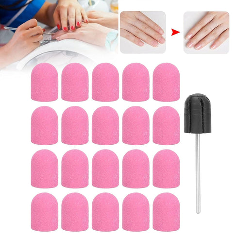 Nail Drill Bits Kit - Sanding and Polishing Nail Drill Bits Set for Manicure and Pedicure Home Salon Use