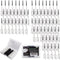 200 PCS Soft Dental Floss Picks with Case, Disposable Tooth Flossing Brush for Cleaning Teeth, Black Color