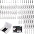 200 PCS Soft Dental Floss Picks with Case, Disposable Tooth Flossing Brush for Cleaning Teeth, Black Color