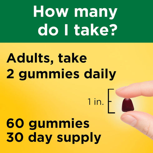 Nature Made Iron 18 mg with Vitamin C, 60 Gummies - Dietary Supplement for Red Blood Cell Support, 30 Day Supply